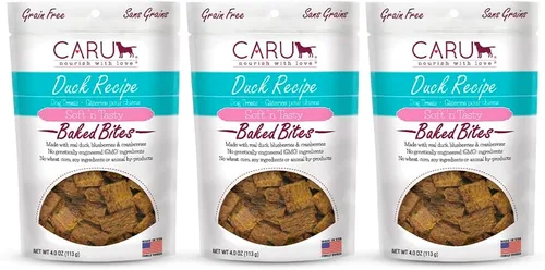 Vista 11 de Caru Soft 'n Tasty Baked Bites - Golosinas para perros, receta de cocodrilo, 3.5 onzas