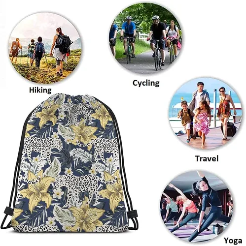 Vista 7 de Mochila con cordón de unicornio arcoíris y bolsa de gimnasio con cordón, Multi-a139, Mochilas de viaje