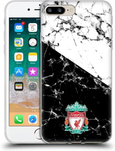 Vista 94 de Oficial LIVERPOOL Football Club 2017/18 Mármol Soft Gel Case para iPhone de Apple 7 Plus/8 PLUS Escudo negro.