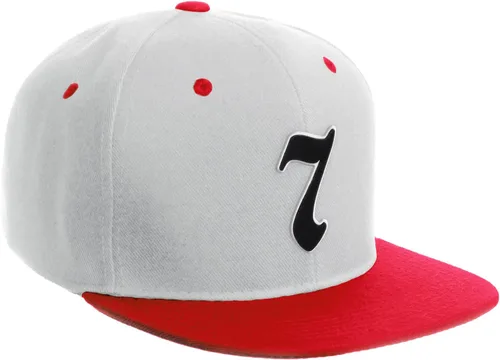 Vista 427 de Daxton Gorra clásica con visera de billete plano con letras del alfabeto inglés antiguo de la A a la Z