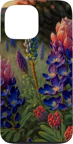 Vista 24 de Texas Rose Colored Bluebonnets Case for iPhone 17