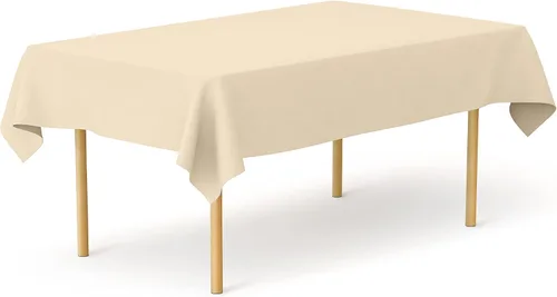 Vista 152 de Pomp - Mantel premium de poliéster con estampado abstracto de 52 x 52 pulgadas cuadradas Tela de fácil cuidado, resistente a arrugas y manchas