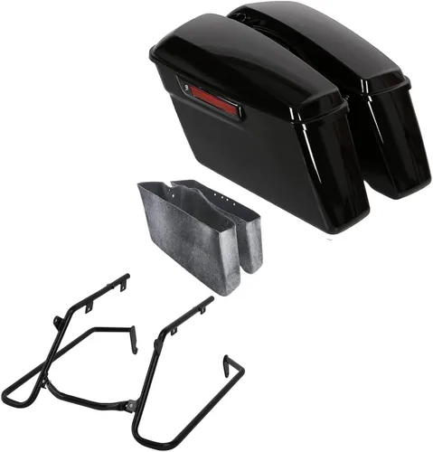 Vista 15 de TCT-MOTORPARTS Bolsa de sillín dura para alforja de conversión de hardware para Harley 2018-2025 Softail Fat Boy Breakout