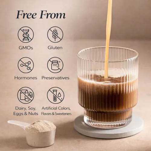 Vista 3 de DOSE & CO. Péptidos de colágeno puro en polvo, sin sabor, 9.6 onzas Colágeno bovino hidrolizado tipo I y III con 0.46 oz de proteína – Apoya