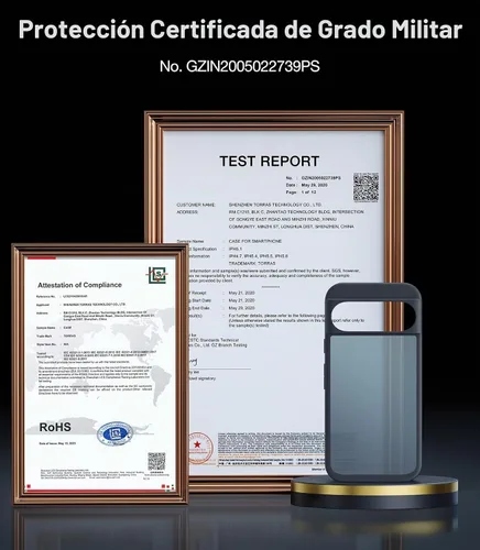 Vista 4 de TORRAS Funda a prueba de golpes para Google Pixel 9 Pro XL [prueba de caídas de grado militar de 16 pies], translúcida, delgada, protectora, Negro