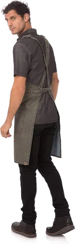 Vista 2 de Chef Works Denver - Delantal con espalda cruzada para hombre