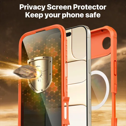 Vista 283 de CENHUFO Funda de privacidad para iPhone 11 Pro, funda de cuerpo completo con protector de pantalla de privacidad de vidrio templado 9H integrado
