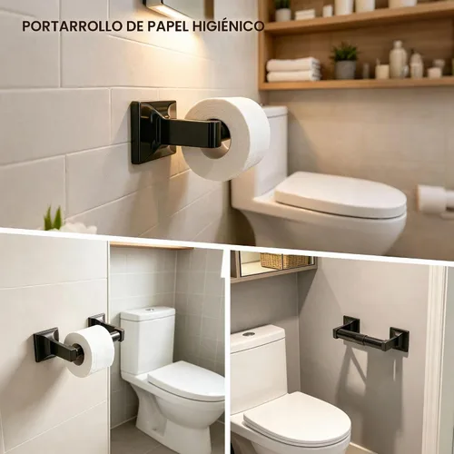 Vista 6 de Formosa Design Hardware - Kit de accesorios de baño (4 piezas, bronce oscuro)