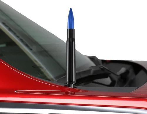 Vista 12 de Votex - Fabricado en Estados Unidos - Antena de aluminio bala negra calibre 50 - Compatible con Ford F150 - F250 - F350 Jeep Wrangler - Gladiator