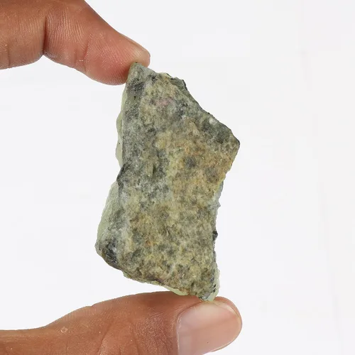 Vista 2 de GEMHUB Especímenes minerales de prehnita verde áspero natural de 301 ct, prehnita para curar