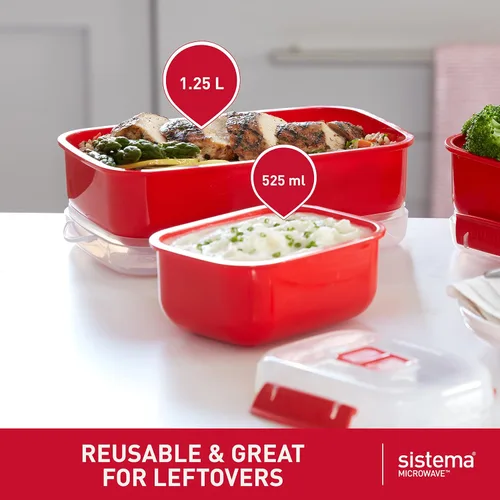 Vista 10 de Sistema 1153 Microondas Heat & Eat, rojo