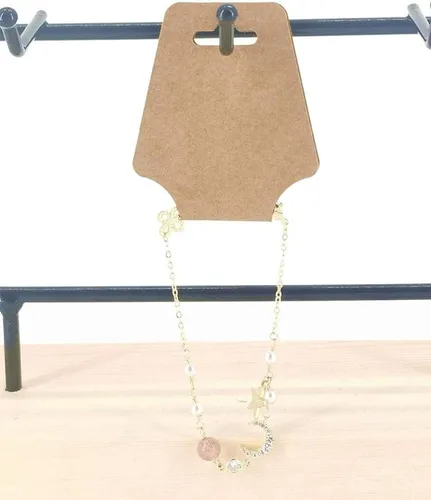Vista 5 de 100 piezas de collares para tarjetas de exhibición, joyas, pulseras, aretes, llavero, anillos, bandas para el cabello, proyectos de manualidades
