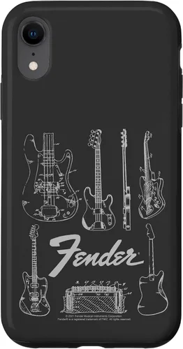 Vista 25 de Fender Carcasa de Guitars Line Art para iPhone 17