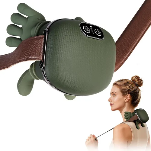 Vista 7 de Masajeador de espalda completa: masaje Shiatsu 3D de espalda y cuello con calor - Regalo de masaje inalámbrico con calefacción de espalda baja
