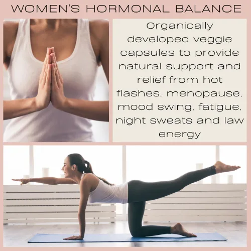 Vista 2 de Equilibrio hormonal para mujeres, píldoras naturales de energía femenina y estado de ánimo, suplemento para aliviar la menopausia para sofocos