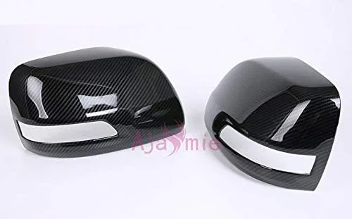 Vista 3 de Para Toyota Land Cruiser 150 Prado FJ150 2010-2018 Fibra de Carbono Color Puerta Espejo Cubierta Vista Trasera Superposición Trim Car-Styling Prado