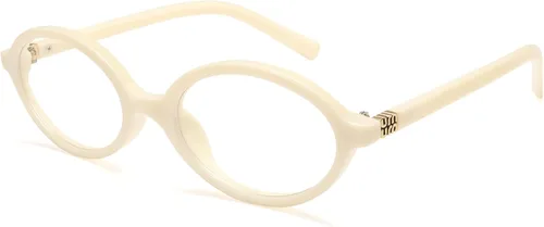 Vista 11 de Dollger Oval Blue Light Glasses for Women Men Fashion Retro 90s Small Frame Computer Glasses