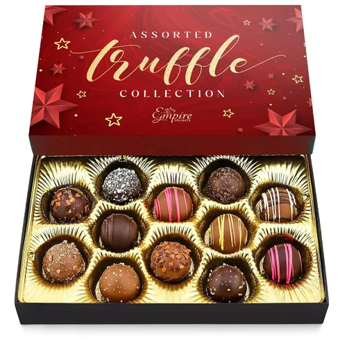 Vista 9 de Caja de regalo de chocolate para el día de la madre, caja de regalo surtida de trufas gourmet, regalos elegantes para el día de la madre para mamá