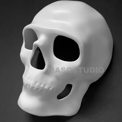Vista 2 de MasqStudio Máscara de esqueleto de calavera para Halloween, Día de Muertos, para usar o decoración