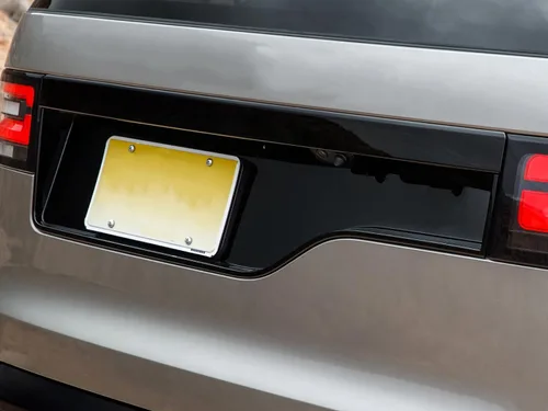 Vista 5 de YIWANG ABS puerta trasera licencia decoración ajuste para Land Rover Discovery 5 LR5 2017 L462 Auto Accesorios