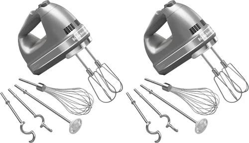 Vista 7 de Batidora de mano KitchenAid de 9 velocidades - KHM926, color blanco
