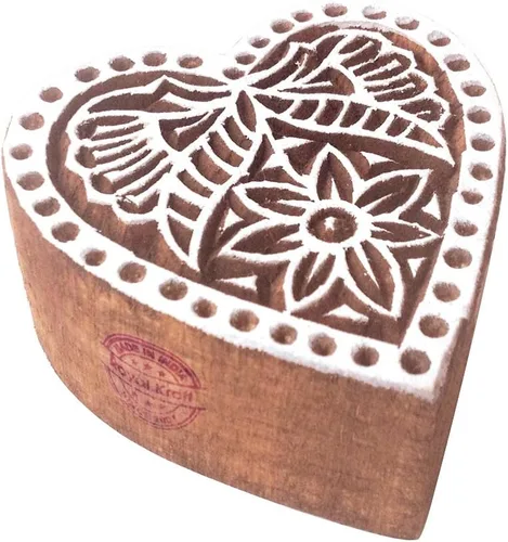 Vista 13 de Royal Kraft Sellos de madera DIY tela, textil, arcilla, cerámica, papel, bloques de impresión de henna THFtag001
