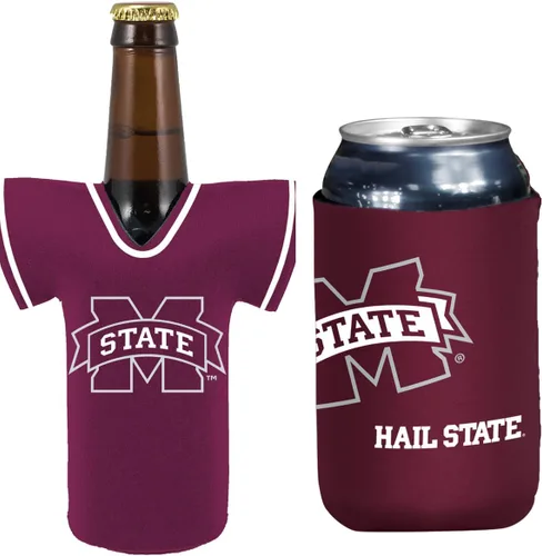 Vista 78 de College Team Color Logo Can & Bottle Holder Insulator Beverage Cooler Set