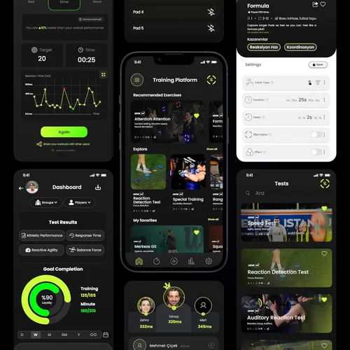 Vista 9 de Plataforma de entrenamiento de reacción: mejora el tiempo de reacción, la velocidad, la agilidad y la coordinación para atletas, entrenadores