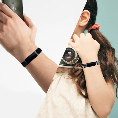 Vista 7 de Bandas elásticas compatibles con Fitbit Inspire 2 / Inspire HR/Inspire, correa de nailon elástico suave ajustable Solo Loop Correa de repuesto