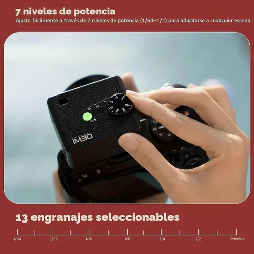 Vista 5 de Godox iM30 Mini Flash para Canon/Sony/Fujifilm/Nikon/Panasonic/Olympus