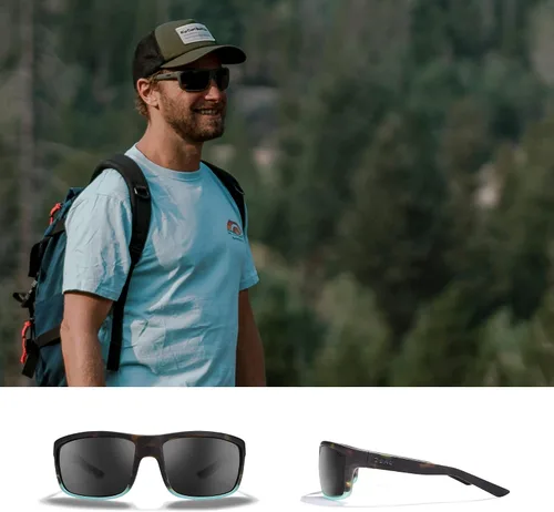 Vista 2 de Zeal Optics Red Cliff - Gafas de sol polarizadas rectangulares para hombre