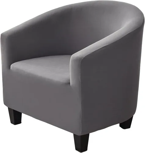Vista 25 de NILUOH - Funda elástica para silla de club, cubierta elástica para silla de bañera, fundas para silla de barril, fundas para sillón, cubierta para 01