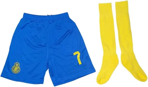 Vista 3 de KickOffKits - Camiseta de fútbol #7 NASSR Uniforme para adultos, camiseta de equipo deportivo para adultos, jerseypantalones cortoscalcetinesregalo