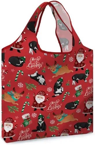 Vista 10 de WIRESTER Bolsa de comestibles reutilizable para mujer, bolsa de compras plegable, bonita bolsa de hombro, bolsa de playa Barnyard Pollo Gallos Verde