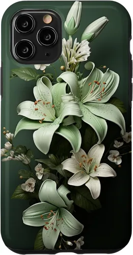 Vista 26 de Funda para iPhone 12 mini Sage green Wildflower Aesthetic Flower