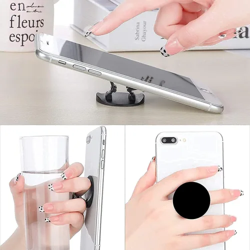 Vista 6 de (6 Pack) Cell Phone Grip,Mobile Phone Finger Foldable Holder Stand for Smartphones and Tablets - Love Quotes Py001