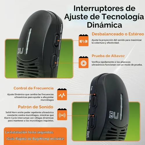 Vista 7 de BEU - Unidad de expulsión de murciélagos, edición negra medianoche