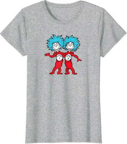 Vista 34 de Dr. Seuss Thing 1 Thing 2 Buddies - Camiseta Negro