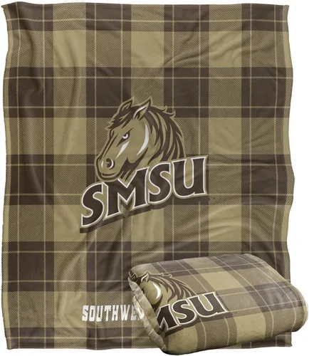 Vista 84 de LOGOVISION St John's University Campus Plaid Spirit Silky Touch Manta súper suave 36 x 58 pulgadas