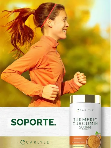 Vista 6 de Carlyle Suplemento de curcumina de cúrcuma 180 cápsulas