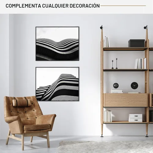 Vista 2 de MCS Marco para Póster Original 22x28 Negro Ligero Vertical y Horizontal para Colgar en la Pared Marco Grande para Pósteres, Impresiones Artísticas