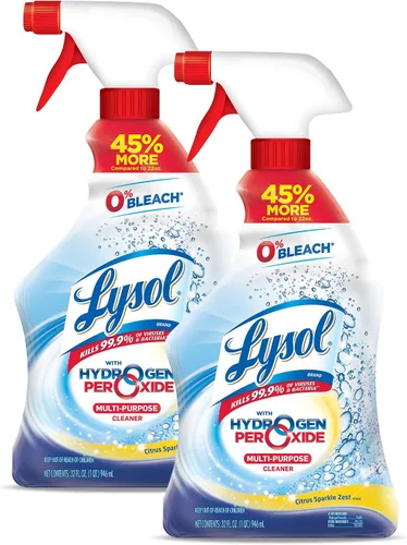 Vista 8 de Lysol Limpiador en aerosol limpiador multiusos de peróxido de hidrógeno, cítricos, 32 onzas líquidas