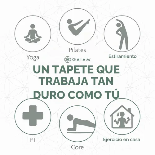 Vista 8 de Gaiam Tapete de yoga grueso, esterilla de ejercicio y fitness con correa de Balsam