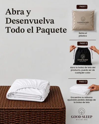 Vista 2 de Good Sleep Bedding Sábanas ajustables Twin XL - 1000 recuento de hilos, sábanas Twin XL extra largas, suaves y transpirables con bolsillo de 16