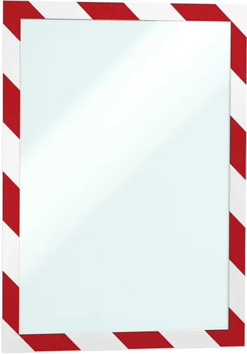 Vista 7 de Durable Duraframe - Soporte magnético autoadhesivo para letreros de seguridad, tamaño carta, 8.5 x 11 pulgadas, marco magnético verde y blanco