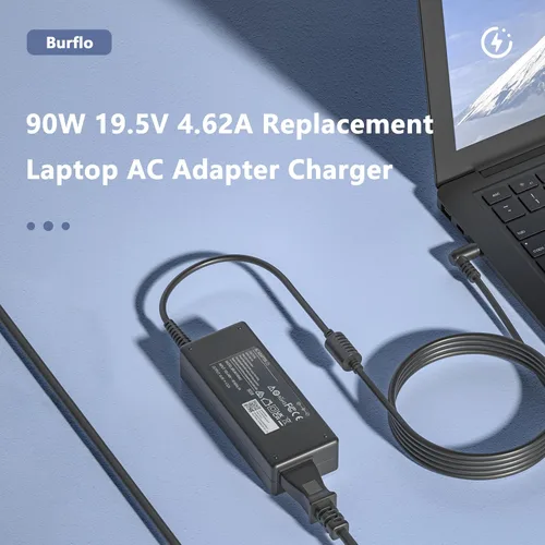 Vista 2 de Cargador para portátil de 90 W y 65 W, compatible con HP Pavilion X360 11 14 15 17 Laptop 15-DW 15-CS 15-CH 15-DF 15-EB:15-DW0081WM 15-fd0083wm