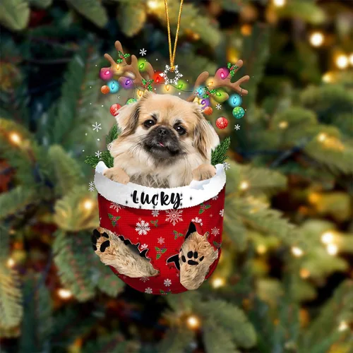 Vista 96 de Adorno de Navidad personalizado para perro Airedale Terrier en bolsillo de nieve, adorno para árbol de Navidad, idea de regalo para amantes
