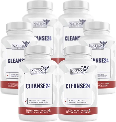 Vista 10 de Cleanse24 - Limpieza intestinal para humanos con ajenjo, papaya, nogal negro, limpieza intestinal a base de hierbas, limpieza intestinal