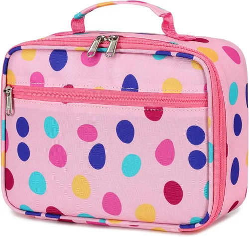 Vista 14 de abshoo Bolsa de almuerzo con aislamiento térmico para niñas, bolsa de almuerzo reutilizable, kit de bolsa de comida para niñas escolares (mariposa)