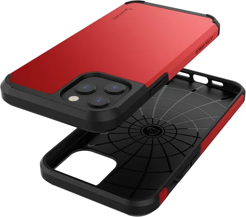 Vista 6 de LUVVITT Ultra Armor - Funda diseñada para iPhone 12 Pro Max con placa de metal extraíble para soporte magnético